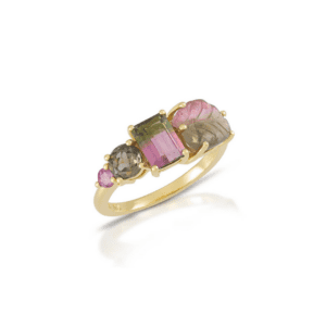 Pink + Green Rainforest Ring