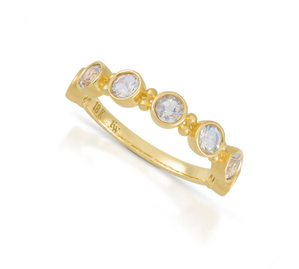 White Bobble Ring - Image 2