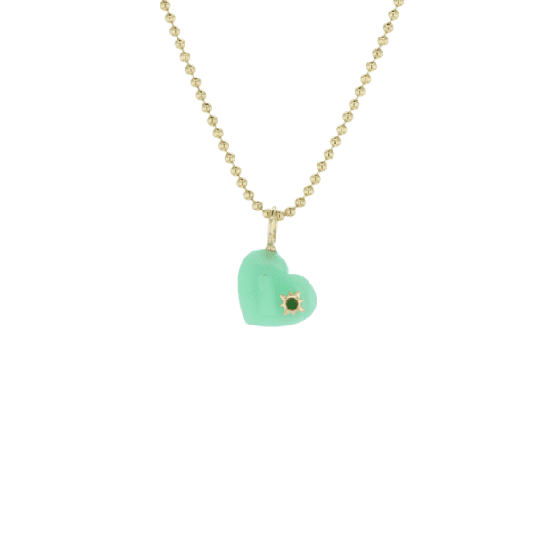 LUCKY IN LOVE Chrysoprase Charm