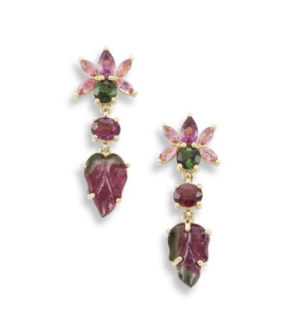 Flame Lily Drop Earrings