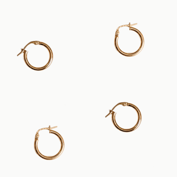 9ct Yellow Gold Hoop Earrings
